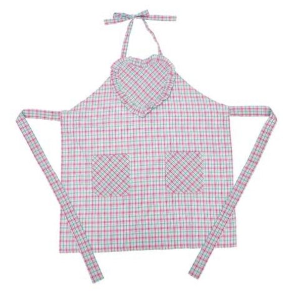 Amanda Uprichard Other - NEW Amanda Uprichard Sweet Heart Apron in Pink & Blue Plaid - A PERFECT GIFT!